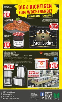 Krombacher im Marktkauf Prospekt "Aktuelle Angebote" mit 40 Seiten (Gelsenkirchen)