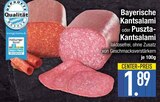 Bayerische Kantsalami von  im aktuellen EDEKA Prospekt für 1,89 €