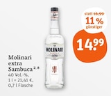 extra Sambuca von Molinari für 14,99 € bei tegut im Angebot extra Sambuca von Molinari im aktuellen tegut Prospekt