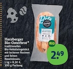 Bio Backwaren im tegut Prospekt Bio-Osterbrot von Herzberger im aktuellen tegut Prospekt für 2,49 €