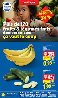 Catalogue Lidl de la semaine 38, "Vos produits du quotidien au meilleur prix, ça vaut le coup.", page 2, 25/09/2025 - 01/10/2025 Prospectus Lidl en cours, "Vos produits du quotidien au meilleur prix, ça vaut le coup.", page 2 sur 73