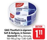 Thunfisch im Angebot bei EDEKA in Ettlingen Thunfisch Angebote von G&G bei EDEKA Ettlingen für 1,11 €