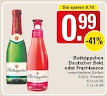 Deutscher Sekt Angebote von Rotkäppchen bei WEZ Löhne für 0,99 €