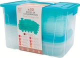 Set de 50 boîtes hermétiques avec couvercles - Best Life - Intermarché Super Set de 50 boîtes hermétiques avec couvercles - Best Life à 9,99 € dans le catalogue Intermarché Super