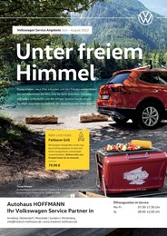 Volkswagen Prospekt für Meschede mit 1 Seite Volkswagen Prospekt für Meschede: Endlich wieder Sommer, 1 Seite, 01.06.2022 - 31.08.2022