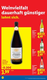 Wein im Lidl Prospekt "Der Preisführer macht Deutschland dauerhaft günstiger!" mit 38 Seiten (Duisburg)