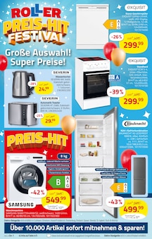 Waschmaschine im ROLLER Prospekt "PREIS-HIT FESTIVAL" mit 20 Seiten (Gießen)