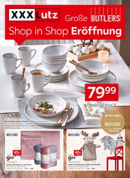 XXXLutz Möbelhäuser Prospekt für Kaiserslautern mit 4 Seiten XXXLutz Möbelhäuser Prospekt für Kaiserslautern: "Große BUTLERS Shop in Shop Eröffnung", 4 Seiten, 27.11.2023 - 10.12.2023