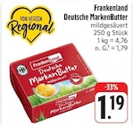 nah und gut Trautskirchen - Deutsche MarkenButter Angebot im Prospekt Deutsche MarkenButter bei nah und gut im Trautskirchen Prospekt für 1,19 €