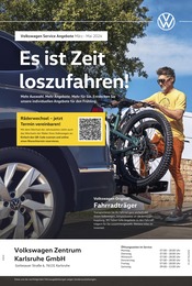 Volkswagen Prospekt für Ettlingen: "Frühlingsfrische Angebote", 1 Seite, 01.03.2024 - 31.05.2024