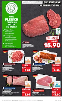 Steak im Kaufland Prospekt "KNÜLLER" mit 56 Seiten (Krefeld)