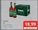 Alt im Angebot bei Getränkefachmarkt Rausch in Wetzlar Alt Angebote von Diebels bei Getränkefachmarkt Rausch Wetzlar für 18,99 €