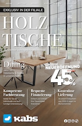 Möbel & Einrichtung Prospekt von Kabs Dinklage Kabs Prospekt: "HOLZTISCHE", 13 Seiten, 29.08.2025 - 25.09.2025
