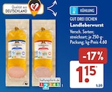 Aktuelle Butter Angebote bei ALDI SÜD in Heilbronn Aktuelles Landleberwurst Angebot bei ALDI SÜD in Heilbronn ab 1,15 €
