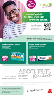 Aktueller mea - meine apotheke Prospekt (Hohenstein, Reutlingen, 4 Seiten zum blättern mea - meine apotheke Prospekt Unsere Juni-Angebote mit 4 Seiten