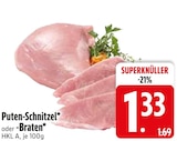 Puten-Schnitzel  im aktuellen EDEKA Prospekt für 1,33 €