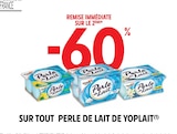 -60% remise immédiate sur le 2ème sur tout Perle de lait de Yoplait - Yoplait dans le catalogue Intermarché