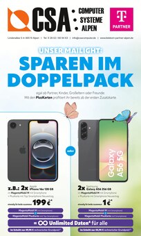 CSA Computer Prospekt UNSER MAILIGHT: SPAREN IM DOPPELPACK mit 8 Seiten
