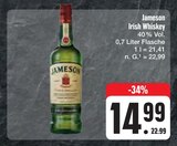 Irish Whiskey im Angebot bei E center in Nürnberg Irish Whiskey Angebote von Jameson bei E center Nürnberg für 14,99 €
