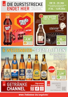 Coca Cola im Finkbeiner Prospekt "DIE DURSTSTRECKE ENDET HIER" mit 10 Seiten (Konstanz)