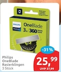OneBlade Rasierklingen von Philips für 25,99 € bei budni im Angebot OneBlade Rasierklingen von Philips im aktuellen budni Prospekt
