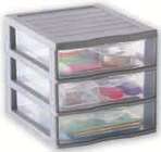 Module 3 tiroirs - Format A6 - U en promo chez Super U Module 3 tiroirs - Format A6 - U dans le catalogue Super U