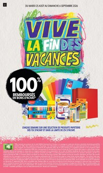 Catalogue Intermarché Contact à Faremoutiers cette semaine, valable du 25/08/2026 au 06/09/2026 Prospectus Intermarché Contact à Faremoutiers, "VIVE LA FIN DES VACANCES", 24 pages de promos valables du 25/08/2026 au 06/09/2026