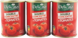Double Concentré de Tomates - Delicato en promo chez Aldi Double Concentré de Tomates - Delicato dans le catalogue Aldi