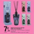 Grand diffuseur de parfum avec bâtonnets en promo à 7,90 € chez E.Leclerc Grand diffuseur de parfum avec bâtonnets dans le catalogue E.Leclerc