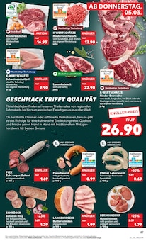 Rindfleisch im Kaufland Prospekt "Aktuelle Angebote" mit 60 Seiten (Wuppertal)