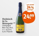 Champagne Blue Top Angebote von Heidsieck & Co. Monopole bei tegut Germering für 24,99 €