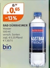 Wasser von Bad Dürrheimer im aktuellen Müller Prospekt für 0,65 €
