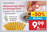 Abflussreiniger-Sticks mit Orangen-Duft bei Netto Marken-Discount im Drebkau Prospekt für 9,99 €