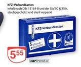 KFZ-Verbandkasten im Angebot bei GLOBUS in Bad Homburg KFZ-Verbandkasten Angebote von Cartrend bei GLOBUS Bad Homburg für 5,55 €