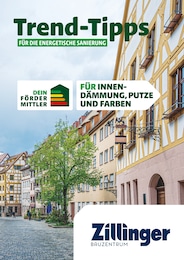 Bauzentrum Zillinger Prospekt für Aidenbach: "Trend-Tipps FÜR DIE ENERGETISCHE SANIERUNG", 11 Seiten, 01.11.2024 - 10.11.2024