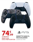 Manette sans fil DualSense Noir - PS5 - Hyper U à Sotteville-lès-Rouen Manette sans fil DualSense Noir - PS5 en promo chez Hyper U Sotteville-lès-Rouen à 74,99 €