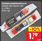 Schinkenzwiebelmettwurst Angebote bei Netto Marken-Discount Emden für 1,79 €