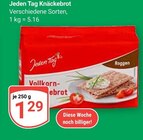 Knäckebrot Vollkorn Angebote von Jeden Tag bei GLOBUS Oberhausen für 1,29 €