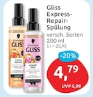 Gliss Express-Repair-Spülung Total Repair von Schwarzkopf für 4,79 € bei budni im Angebot Gliss Express-Repair-Spülung Total Repair von Schwarzkopf im aktuellen budni Prospekt
