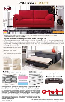 Couch im Opti-Wohnwelt Prospekt "TRAUMHAFT SCHLAFEN" mit 20 Seiten (Bremen)