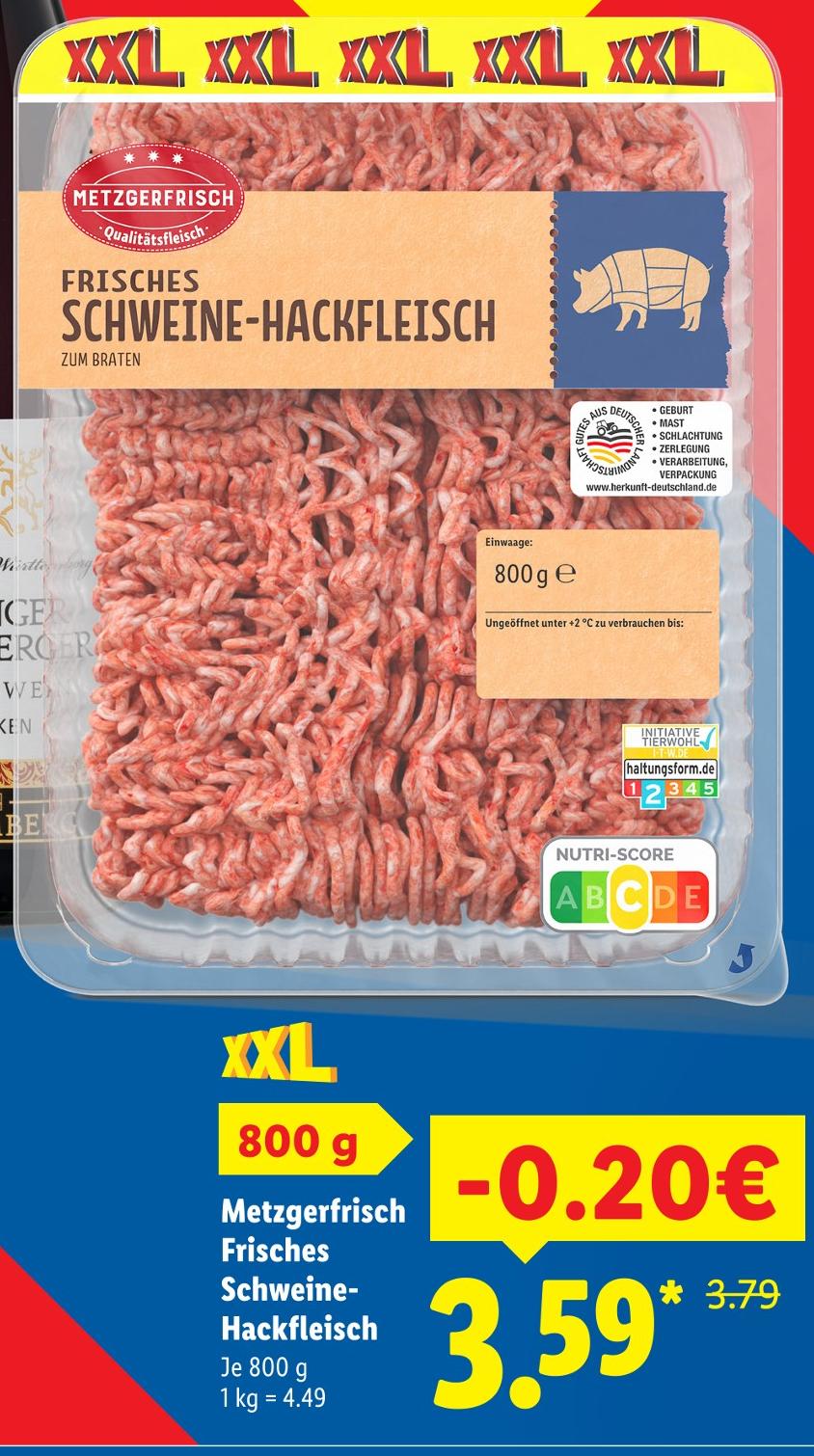 Frisches Schweine-Hackfleisch