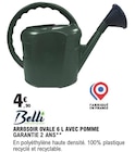Arrosoir ovale 6 L avec pomme garantie 2 ans - Belli en promo chez E.Leclerc Arrosoir ovale 6 L avec pomme garantie 2 ans - Belli dans le catalogue E.Leclerc