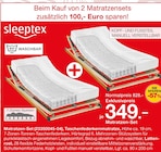 Matratzen-Set Angebote von Sleeptex bei Möbelzentrum Pforzheim Filderstadt für 349,00 €