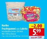 Haribo Fruchtgummi oder Lakritz im Angebot bei famila Nordost in Falkensee Haribo Fruchtgummi oder Lakritz Angebote bei famila Nordost Falkensee für 5,99 €
