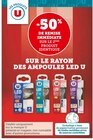 -50% de remise immédiate sur le 2ème produit identique sur le rayon des ampoules led - U en promo chez Hyper U Douai