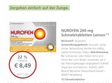 LINDA - 200 mg Schmelztabletten Lemon Angebot im Prospekt 200 mg Schmelztabletten Lemon bei LINDA im Prospekt "" für 8,49 €