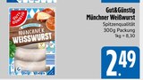 Münchner Weißwurst von Gut&Günstig im aktuellen EDEKA Prospekt für 2,49 €