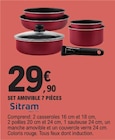 Set amovible 7 pièces - Sitram en promo chez E.Leclerc Reims à 29,90 €