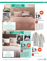 Offre Coton dans le catalogue E.Leclerc du moment à la page 21