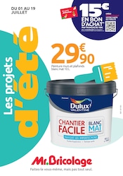 Promos Peinture dans le catalogue "Les projets d'été" de Mr.Bricolage Peinture en promo dans le catalogue Mr.Bricolage à la page 1